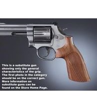 Střenky Hogue Smith & Wesson K/L round butt Pau Ferro bez vybrání pro prsty zdrsněné