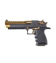 Magnum Research Desert Eagle XIX 6" Black and Gold .50 AE