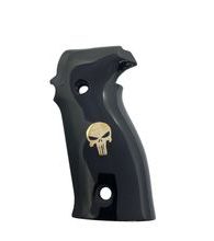 Střenky KSD Sig Sauer P226 černý akrylát s bronzovým motivem