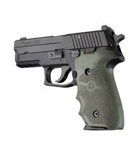 Střenky Hogue Sig Sauer P228/P229 s vybráním pro prsty OD Green