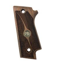 Střenky KSD Beretta 92S s pojistkou ořech s bronzovým logem