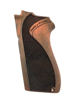 Střenky KSD Smith & Wesson 909, 3904 a 3906 ořech s logem 2