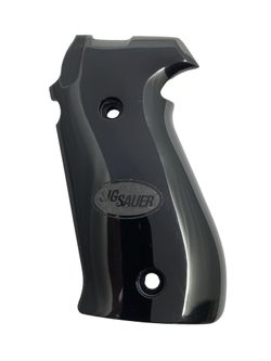 Střenky KSD Sig Sauer P220, P220 SL a P220 Sport SL černý akrylát s logem