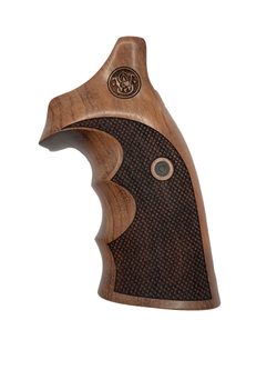 Střenky KSD Smith & Wesson K/L rám square butt Classic palisandr s logem 4