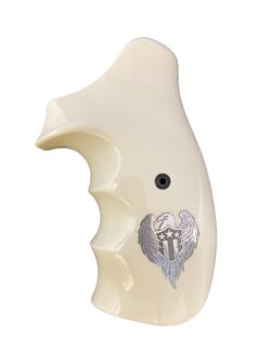 Střenky KSD Smith & Wesson K/L rám round butt slonovina se stříbrným motivem