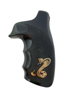 Střenky KSD Colt Diamondback černý akrylát s bronzovým logem "had"