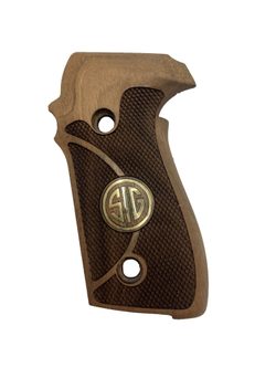 Střenky KSD Sig Sauer P228/229 ořech s bronzovým logem 4