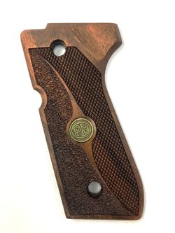 Střenky KSD Beretta 92 ořech s bronzovým logem 3