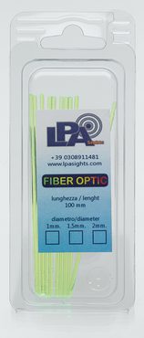 Světlovodné vlákno LPA 1mm, délka 100mm zelené