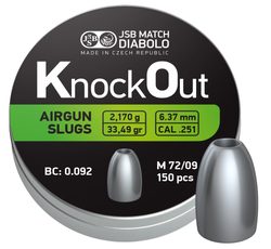 Diabolky JSB KnockOut Slugs 6,37mm