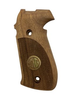 Střenky KSD Sig Sauer P220, P220 SL a P220 Sport SL ořech s bronzovým logem