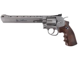 Vzduchový revolver Dan Wesson 8" silver 4,5 mm