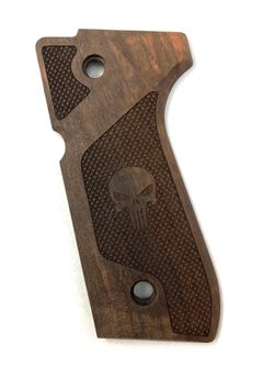 Střenky KSD Beretta 92 ořech s logem 5 "Punisher"
