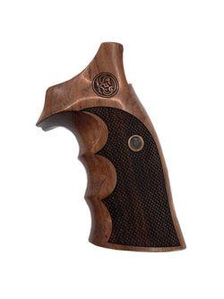 Střenky KSD Smith & Wesson K/L rám round butt ořech s logem 7