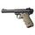 Střenky Hogue Ruger MK IV s vybráním pro prsty (Písková)