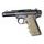 Střenky Hogue Ruger 22/45 MK IV s vybráním na prsty (Písková)