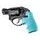 Střenky Hogue Ruger LCR/LCRx s vybráním na prsty (Aqua modrá)
