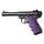 Střenky Hogue Ruger MK IV s vybráním pro prsty (Fialová)