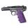 Střenky Hogue Ruger 22/45 MK IV s vybráním na prsty (Fialová)