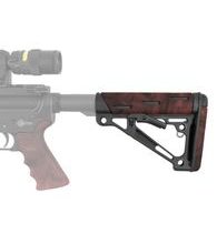 Pažba Hogue AR-15 Commercial zasouvatelná Red Lava