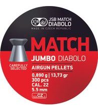 Diabolky JSB Jumbo Match 5,5mm 300ks