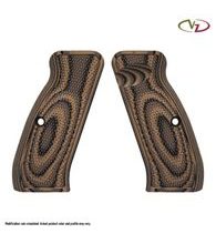 Střenky VZ Grips CZ 75 Full size Tactical Diamonds G10 - Hyena Brown Palm Swell