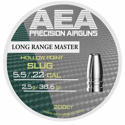 Slugy AEA Long Range Master 5,5 mm HP 2,5 g / 38,6 gr 150 ks