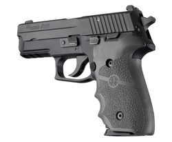 Střenky Hogue Sig Sauer P228/P229 černé s vybráním pro prsty šedá