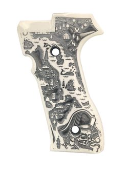 Střenky KSD Zigana T Sport bílý akrylát s motivem