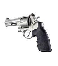 Střenky Hogue Smith & Wesson N rám round butt černé Konverze s vybráním pro prsty