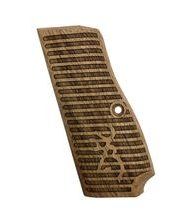 Střenky KSD Browning Hi-Power ořech s logem 2