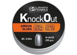 Diabolky KnockOut Slugs .216 5,5mm 200ks 1,645g