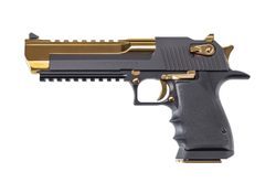 Magnum Research Desert Eagle XIX 6" Black and Gold .44 Magnum