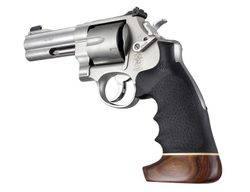 Střenky Hogue Smith & Wesson N rám round butt černé s dřevěnou botkou