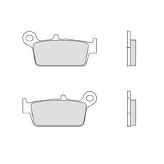 BRZDOVÉ DESTIČKY BREMBO 07011 CC SCOOTER