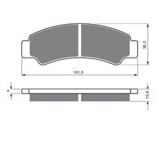 BRZDOVÉ DESTIČKY GOLDFREN 389 S33 STREET FRONT