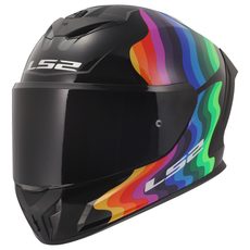 LS2 HELMETS LS2 FF820 RAPID III FLOW BLACK MULTI