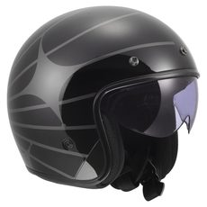 LS2 HELMETS LS2 OF601 BOB II COSMIC BLACK GREY-06