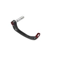 LEVER GUARD ACCOSSATO WITH RED EYELET AND INSERT RIGHT, CARBON