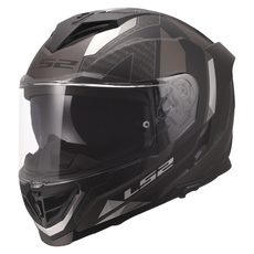 LS2 HELMETS LS2 FF818 STORM III SPORTY BLACK GREY