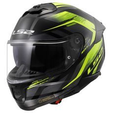 LS2 HELMETS LS2 FF808 STREAM II FURY BLACK H-V YELLOW-06