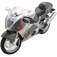 MAISTO SUZUKI GSX 1300R HAYABUSA SILVER/GREY 1:18