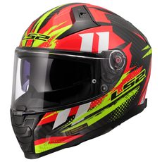 LS2 HELMETS LS2 FF811 VECTOR II C TANTIC RED H-V YELLOW-06