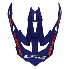 LS2 HELMETS LS2 MX700 PEAK CARGO BLUE FLUO ORANGE
