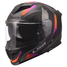 LS2 HELMETS LS2 FF818 STORM III SPORTY GREY PURPLE
