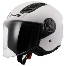 LS2 HELMETS LS2 OF616 AIRFLOW II SOLID GLOSS WHITE-06