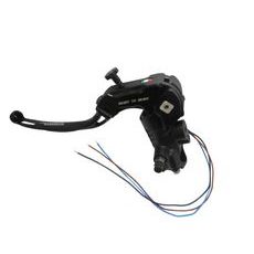 CLUTCH MASTER CYLINDER READY TO BRAKE ACCOSSATO PRS 16X15-16-17 WITH SILVER FOLDING LEVER (NUT + LEVER)