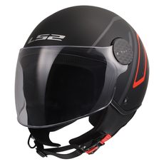 LS2 HELMETS LS2 OF558 SPHERE LUX II MINIM BLACK RED-06
