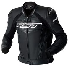 RST BUNDA 3635 TRACTECH EVO D3O LEATHER BLACK/WHITE