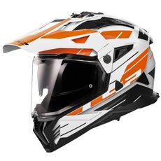 LS2 HELMETS LS2 MX702 PIONEER II NAMIB WHITE ORANGE-06